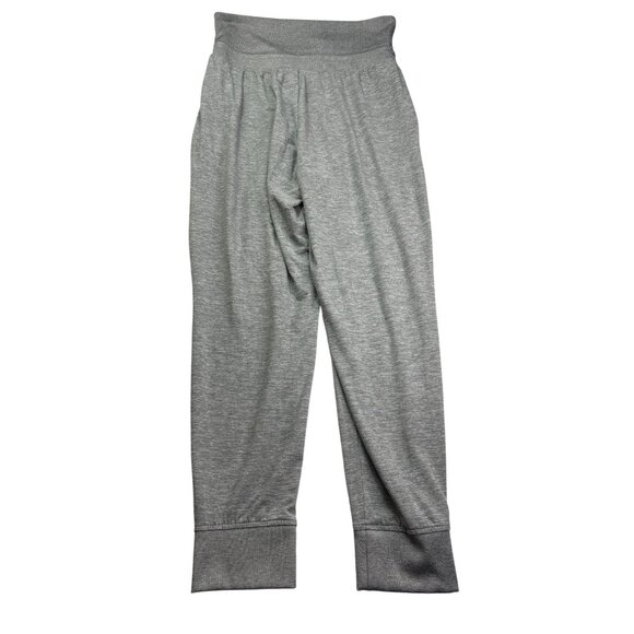 Gap Fit Brushed Tech Jersey Jogger Pants Size S Gray Drawstring Waist Cropped - Picture 4 of 6